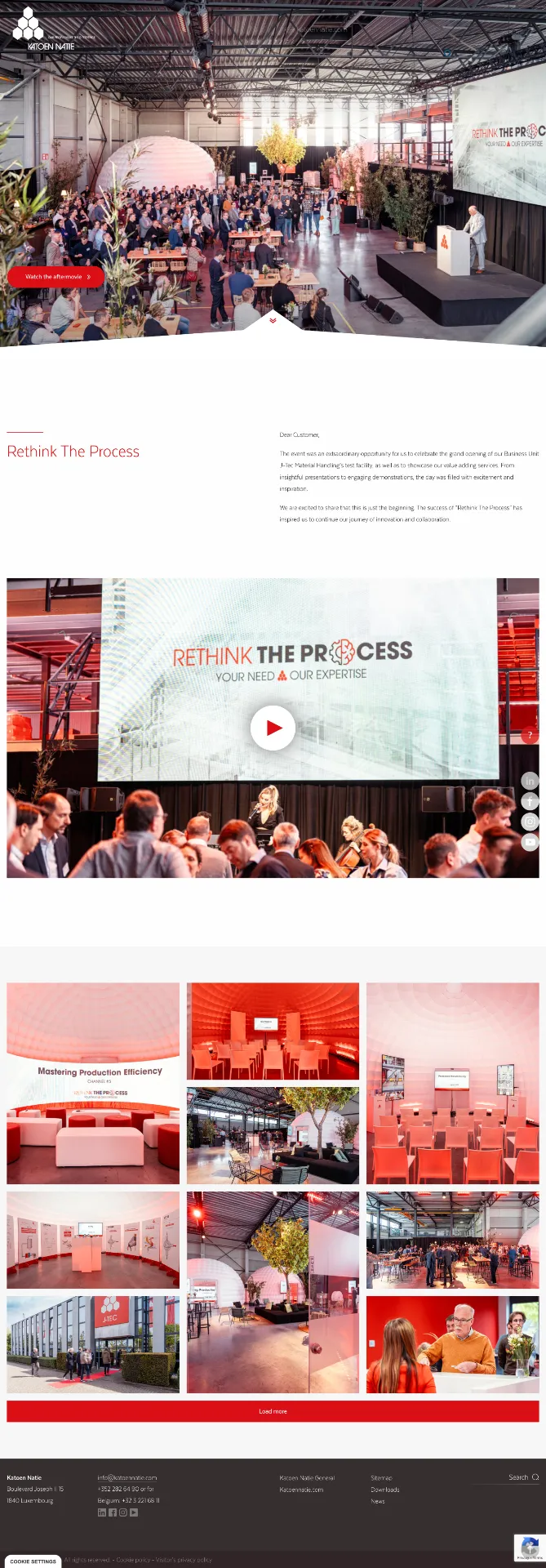 Landing page example